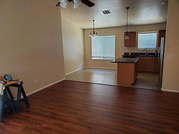 View from front door to dining area.