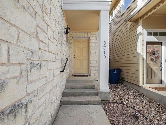 The front walkway and front door.