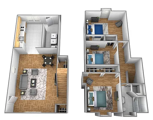 Floor plan 3 Bedrooms 1 Bath