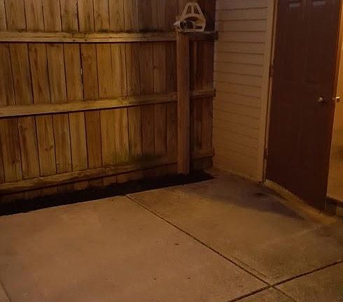 Back FENCED in patio