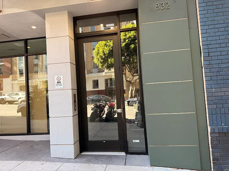 Secured entrance featuring a video intercom system that lets you see and speak with visitors, and unlock the door remotely from your unit.