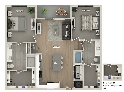 Floor plan B1