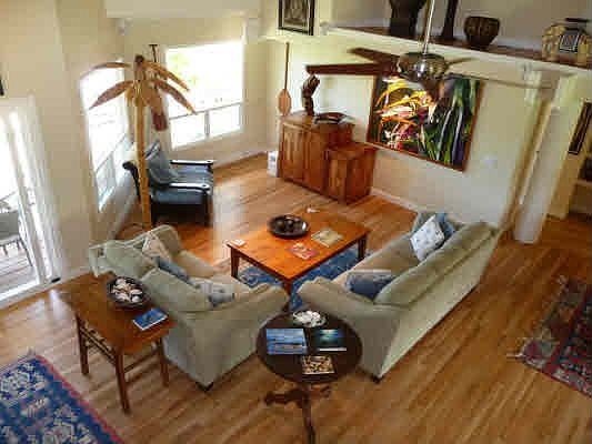 Living room opens to lanai