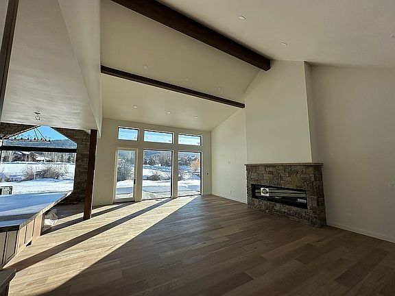 Living room white oak floors