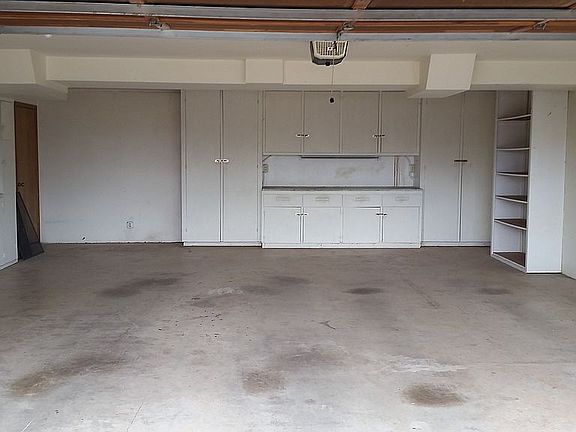 garage with lots of storage
