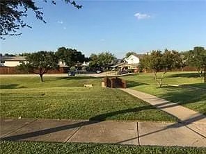 View from the front yard is of a greenbelt with trails for walking and jogging.