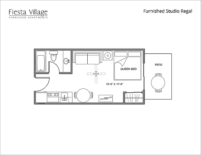 Floor plan Studio Regal