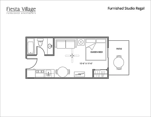 Floor plan Studio Regal