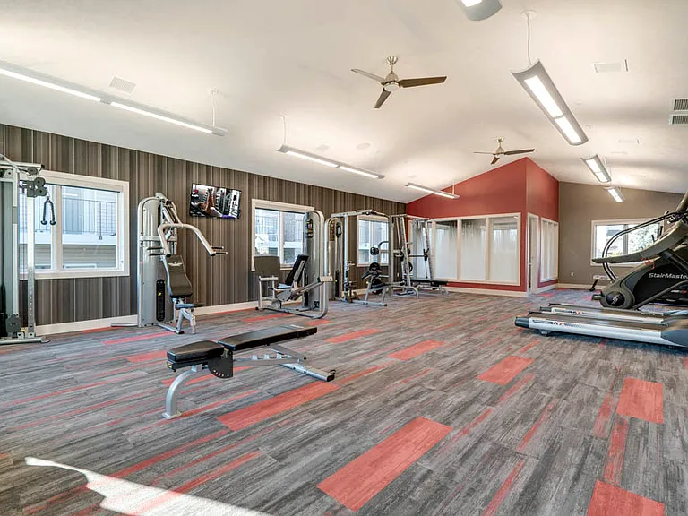 Our expansive fitness center features equipment for all types of workouts.