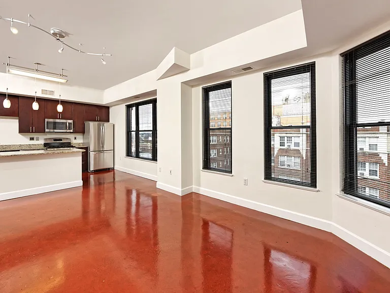 Living room and dining room