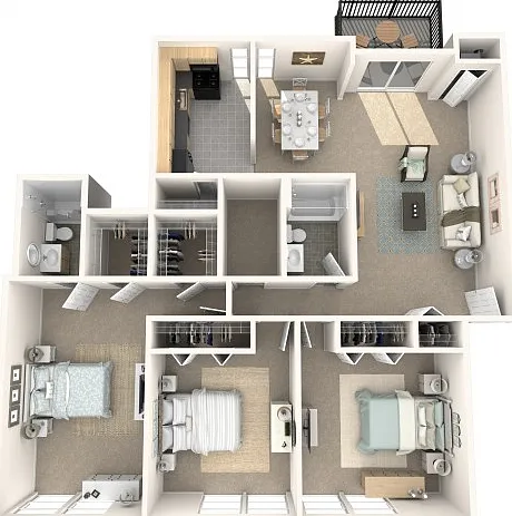 3 Bedrooms, 2 Baths 3 Bedrooms, 2 Baths