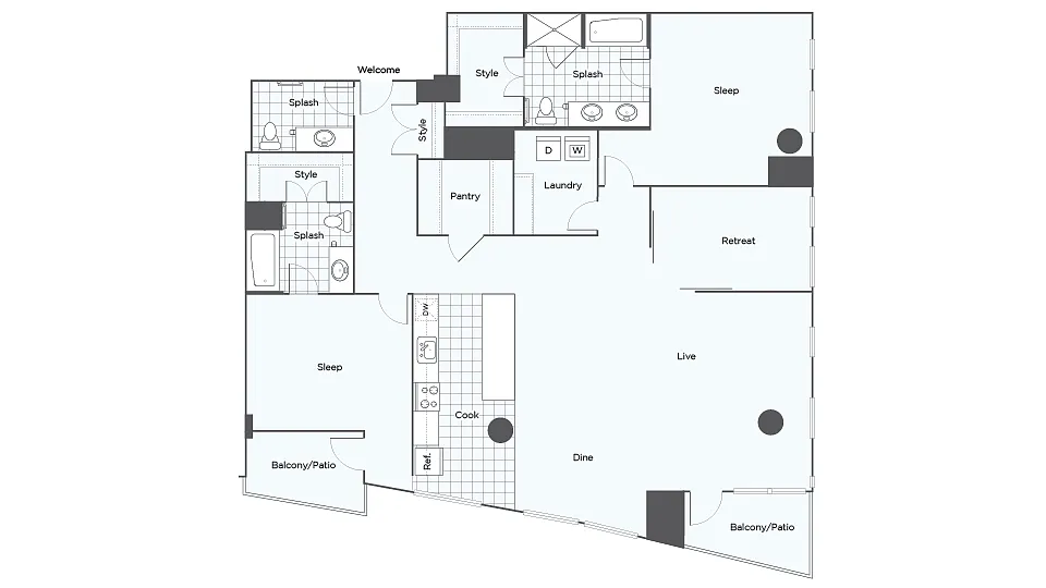 Floor plan Penthouse B