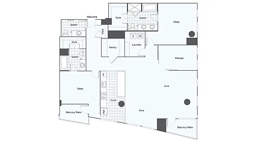Floor plan Penthouse B
