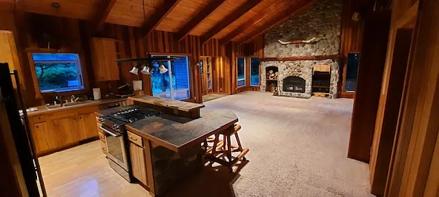 great room looking at fireplace
