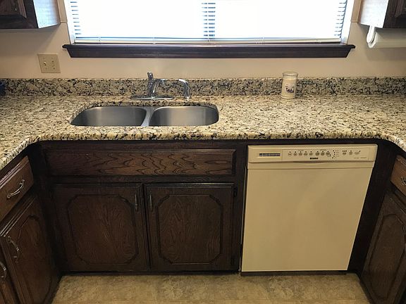 Brazilian granite with undermount sink. 