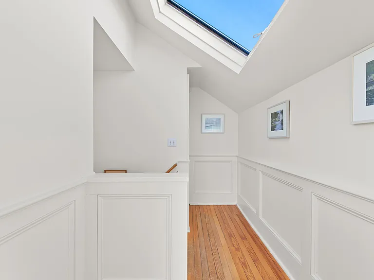 Large skylight in upstairs hallway