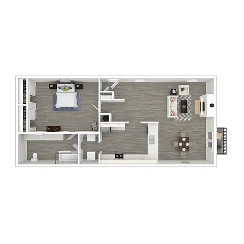 Floor plan The Aster - Bungalow