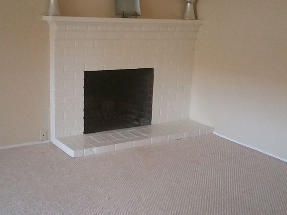 Living room fireplace