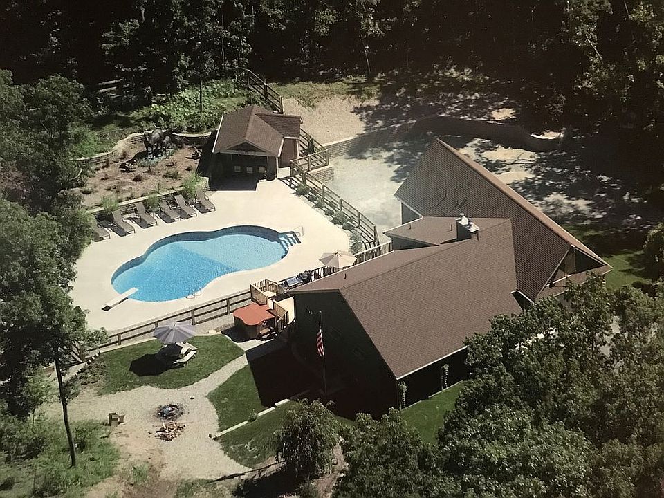 aerial of the home & grounds