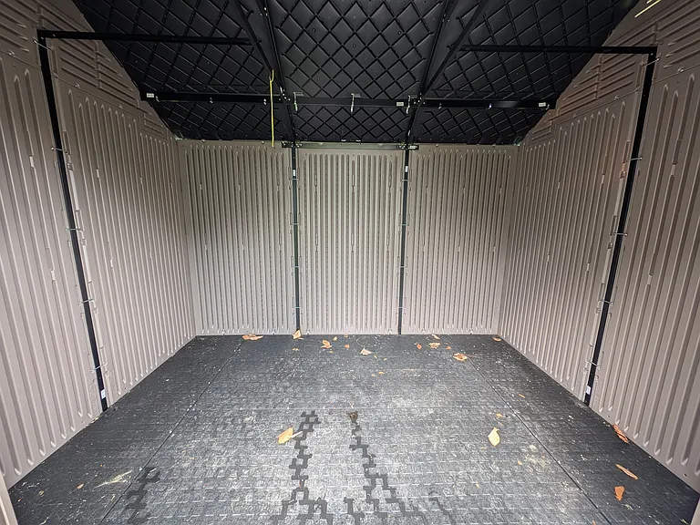 inside shed