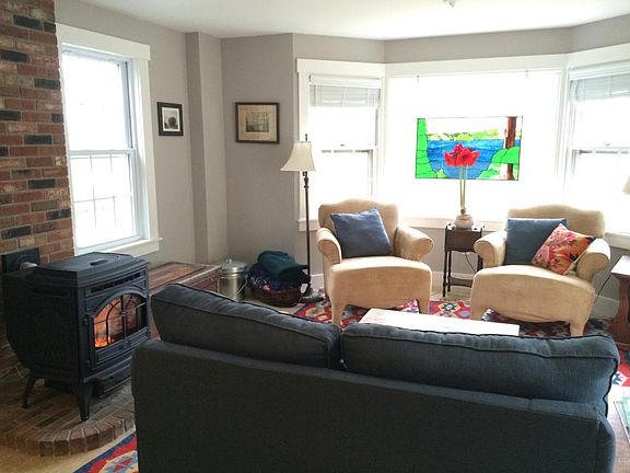 View of family room from kitchen