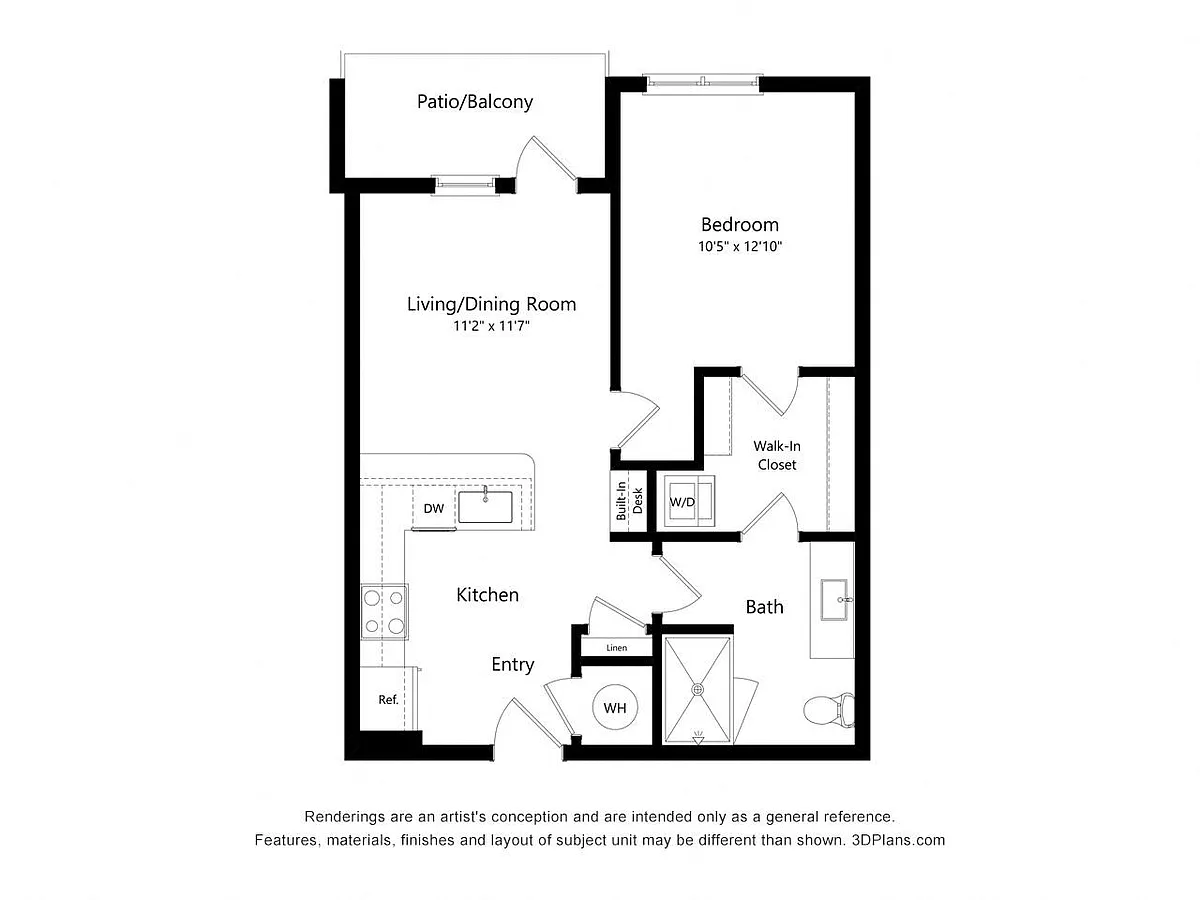 Floor plan 1E