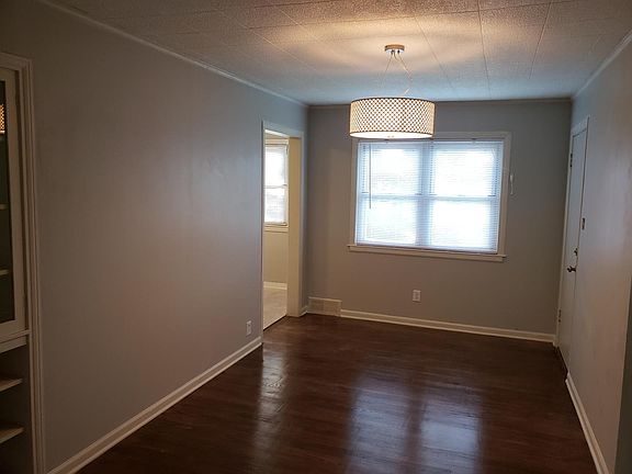 Dining room off the living room .