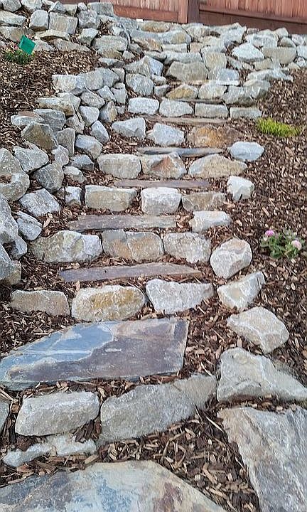 steps on hill