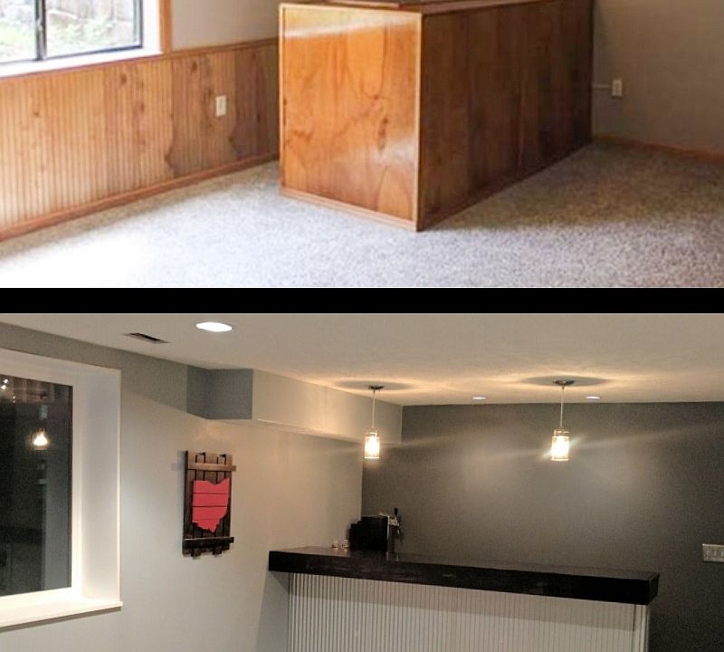 basement remodel almost done