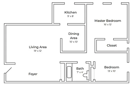 Floor plan The Cardinal