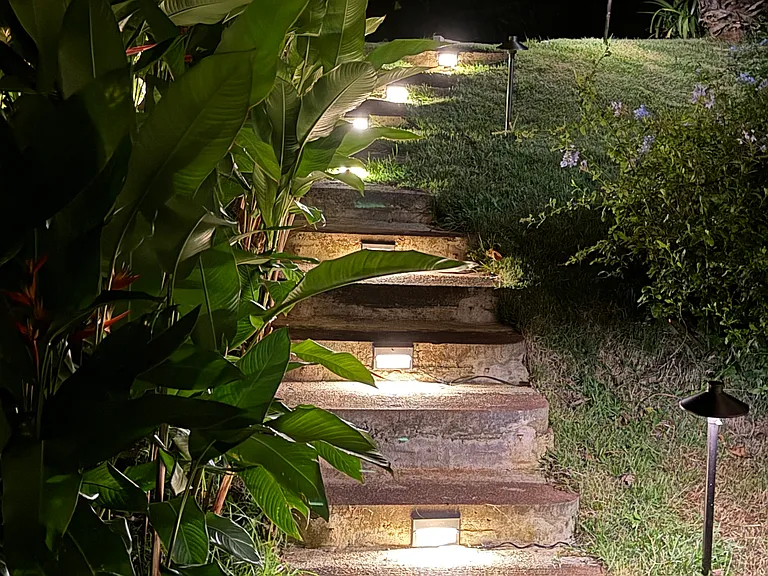 well lit, secure path