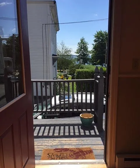 Waterview! and mini deck, great for taking in the views with a morning coffee