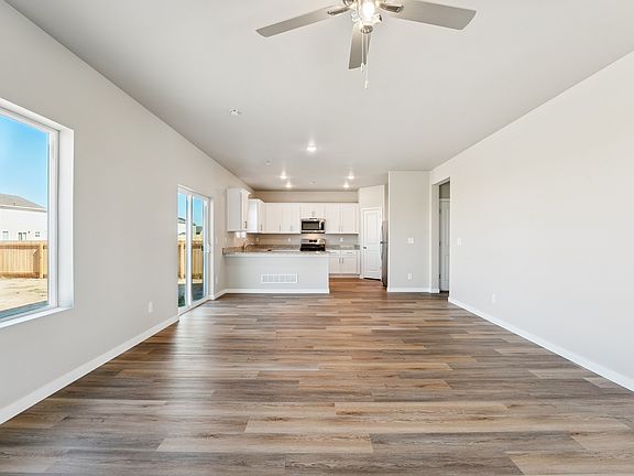 The Yale is an open-concept floor plan.