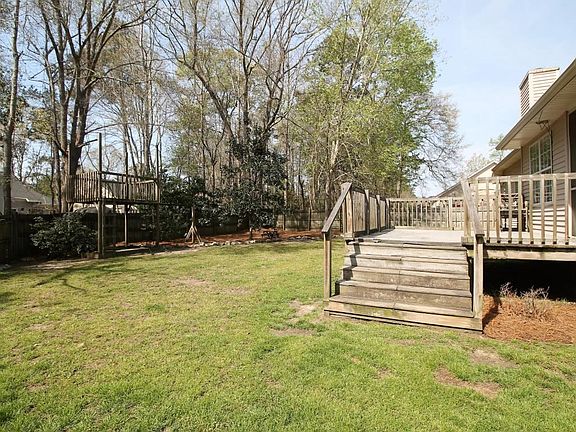 Large fenced backyard