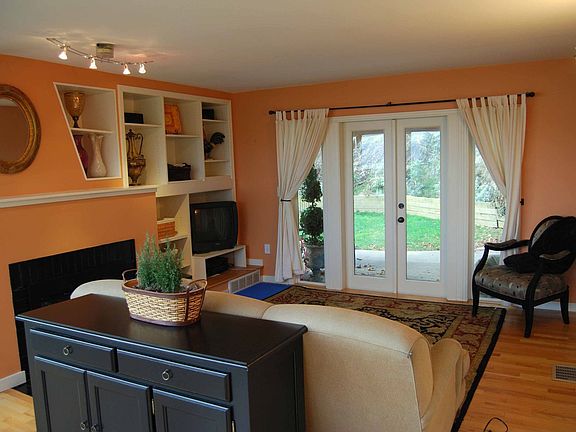 Family Room with French Doors to Patio