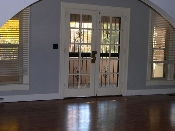 living room with french doors