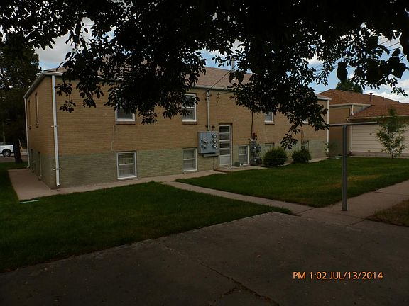 Back side of bldg to garages