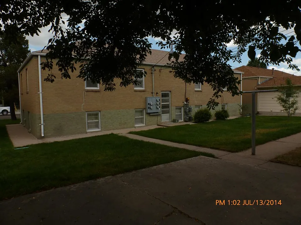 Back side of bldg to garages