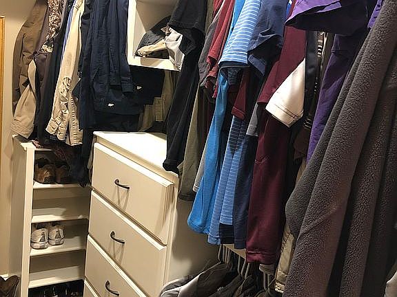 Master walk-in closet