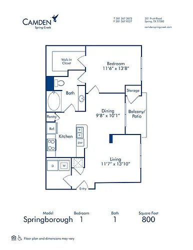 Floor plan Spring Borough