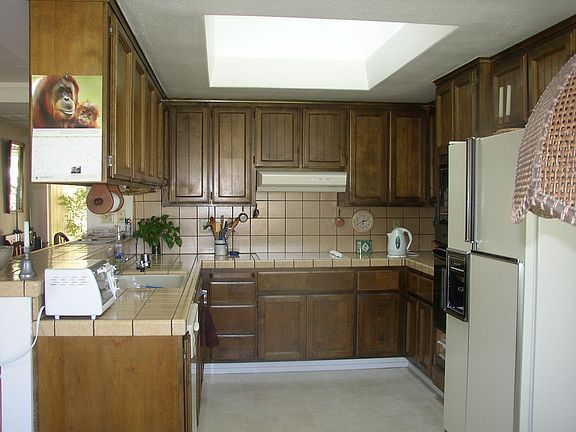 Kitchen with skylight