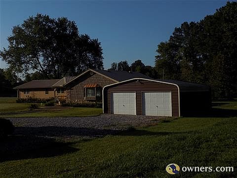 View of Garage and house