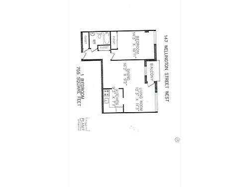 Floor plan 1 Bedroom