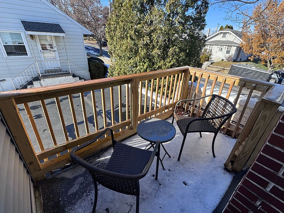 Private balcony off kitchen