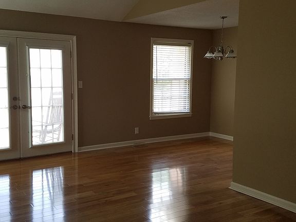 Living room into dining room
