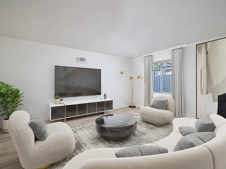 Living Room _ Premium 2 BR Townhouse, 1.5 BA