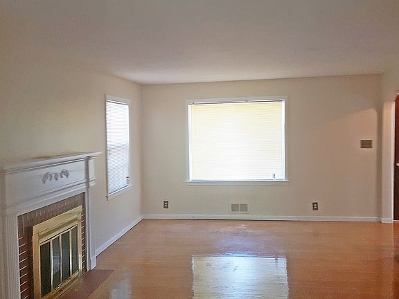 Bright with gleaming hardwood floors
