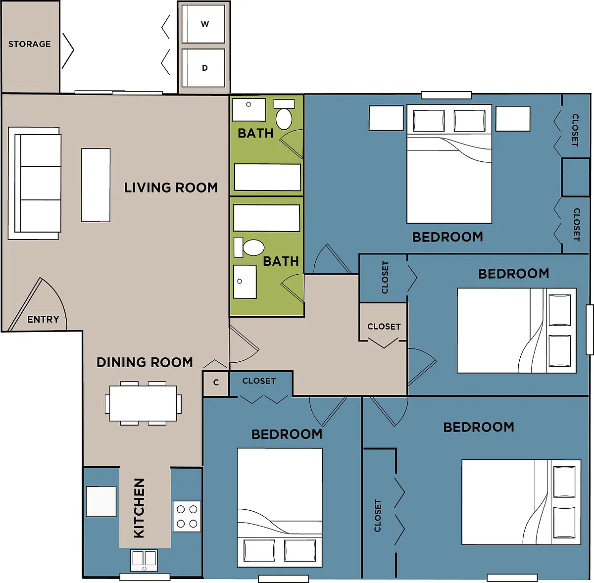 Floor plan The Redwood
