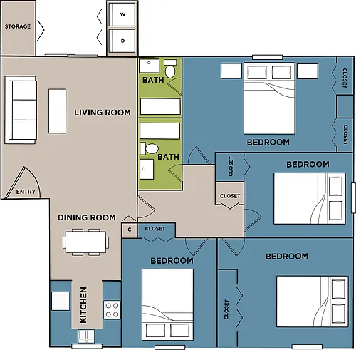 Floor plan The Redwood