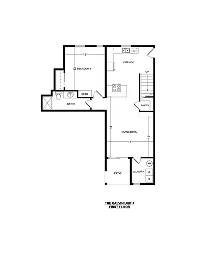 Floor plan 3x2B